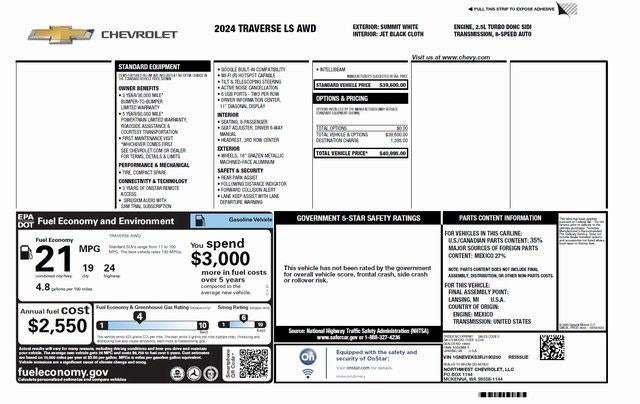2024 Chevrolet Traverse LS