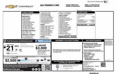 2025 Chevrolet Traverse LT