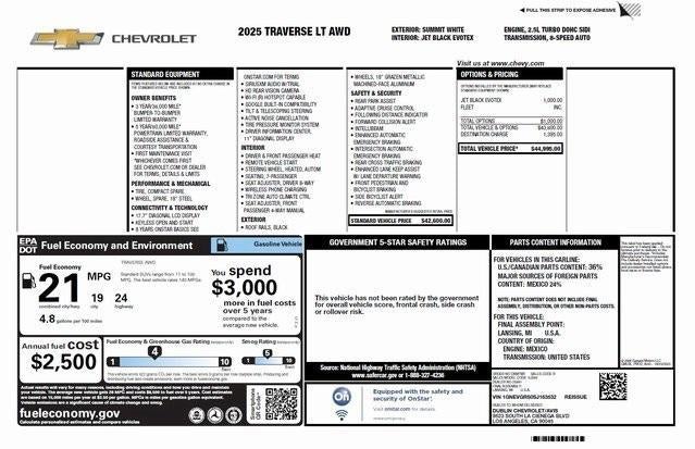2025 Chevrolet Traverse LT