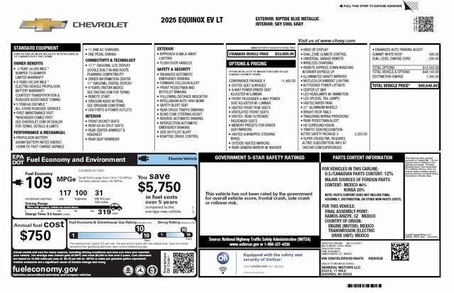 2025 Chevrolet Equinox EV LT