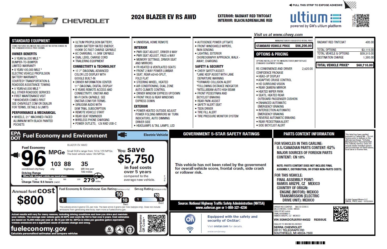 2024 Chevrolet Blazer EV RS