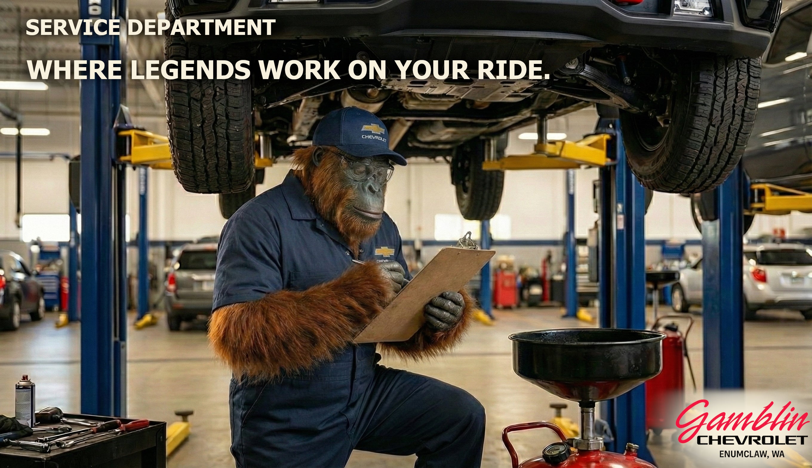 Service your vehicle at Art Gamblin Motors in Enumclaw WA